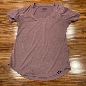 Patagonia Capilene Cool Trail Womens Crew Neck T Shirt small Red